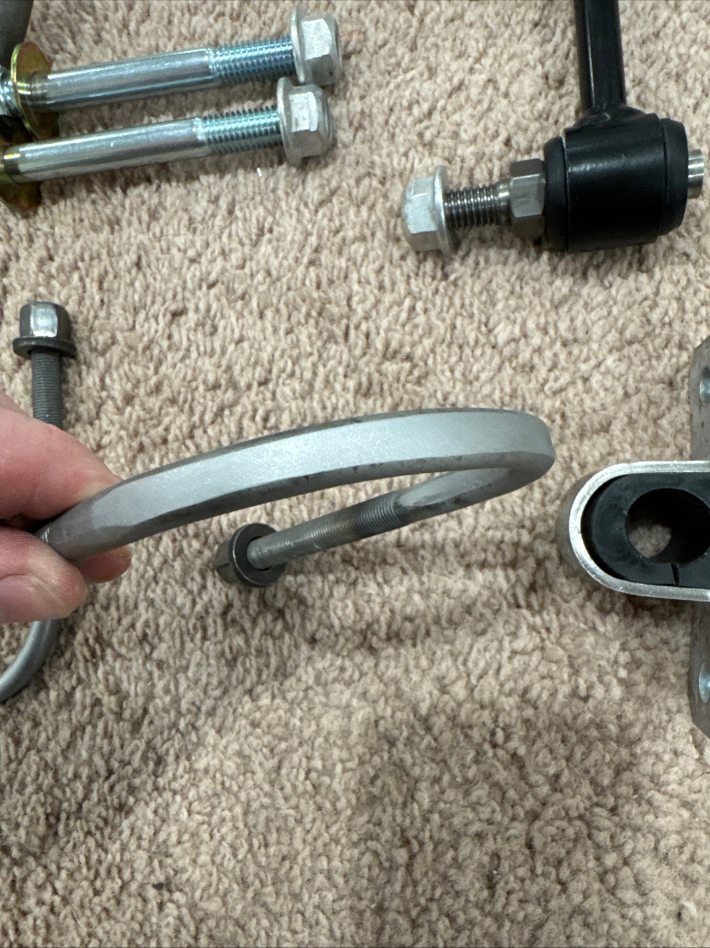 1969 Boss 429 Mustang Rear Sway Bar Kit Complete With Links, Brackets, U Bolts