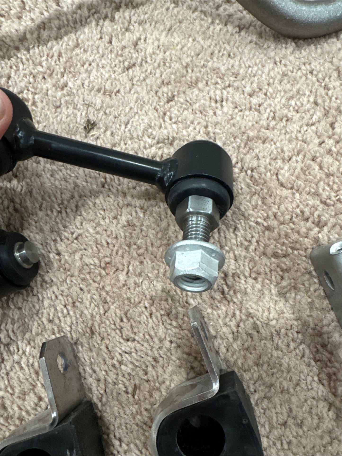 1969 Boss 429 Mustang Rear Sway Bar Kit Complete With Links, Brackets, U Bolts