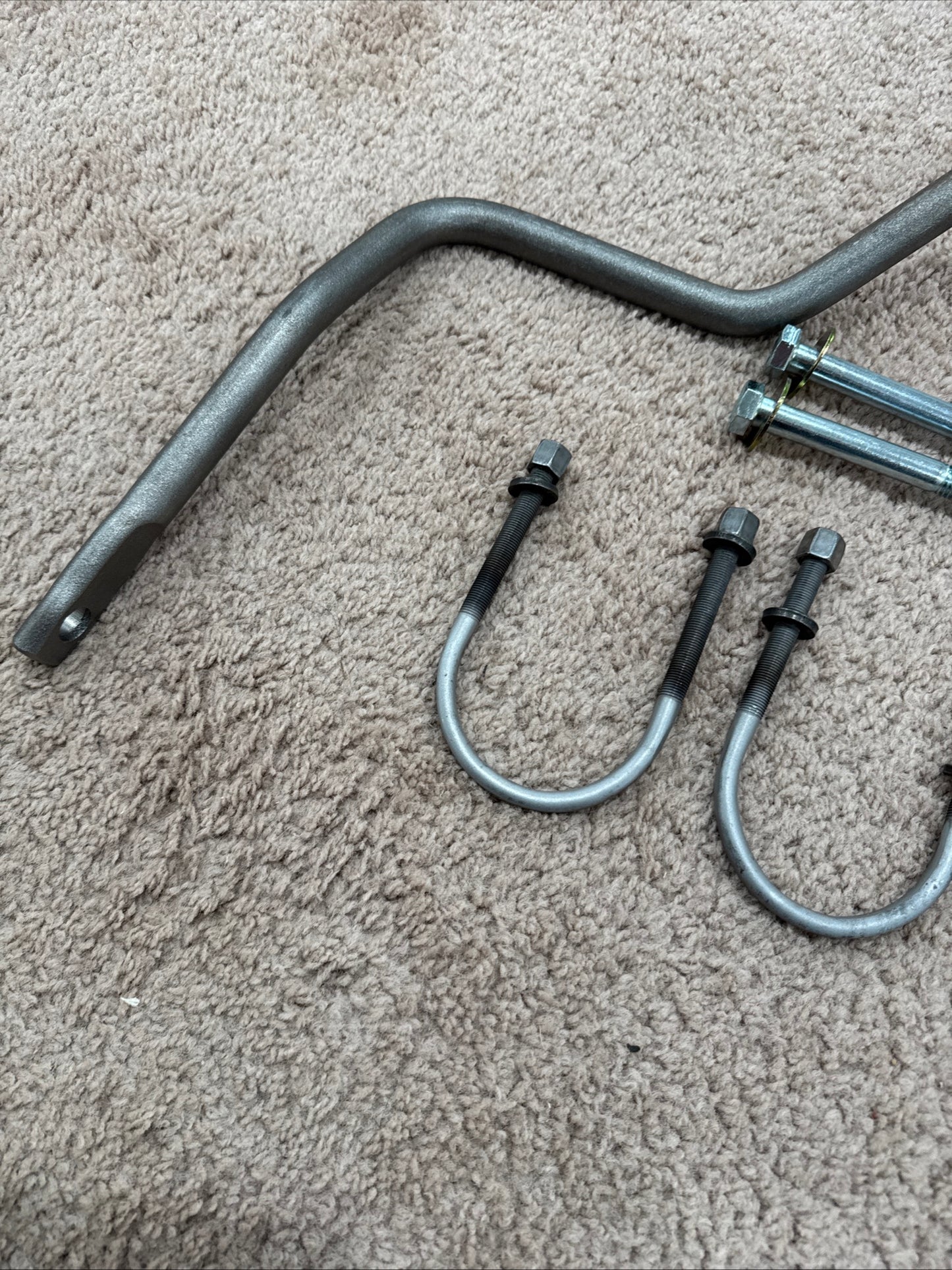 1969 Boss 429 Mustang Rear Sway Bar Kit Complete With Links, Brackets, U Bolts