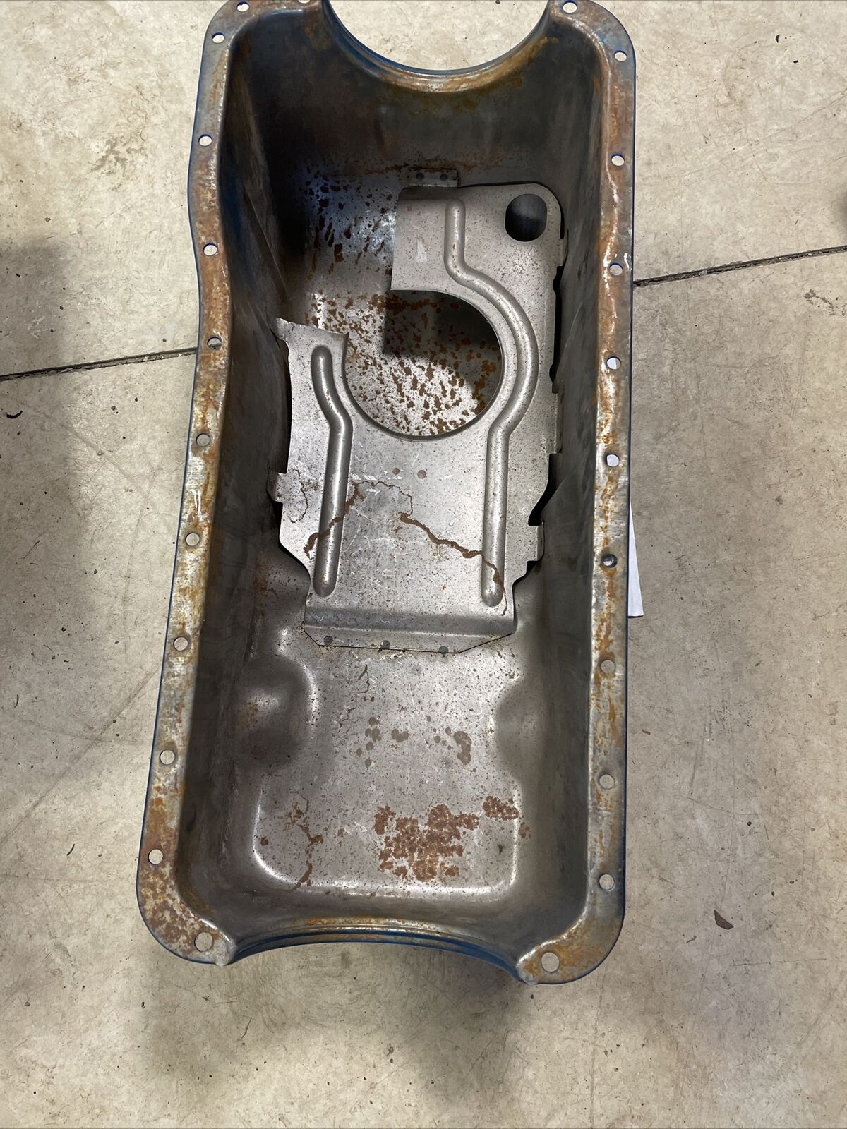 Boss 429 Ford Mustang Original stock oil pan. 1969 1970 OEM Restored