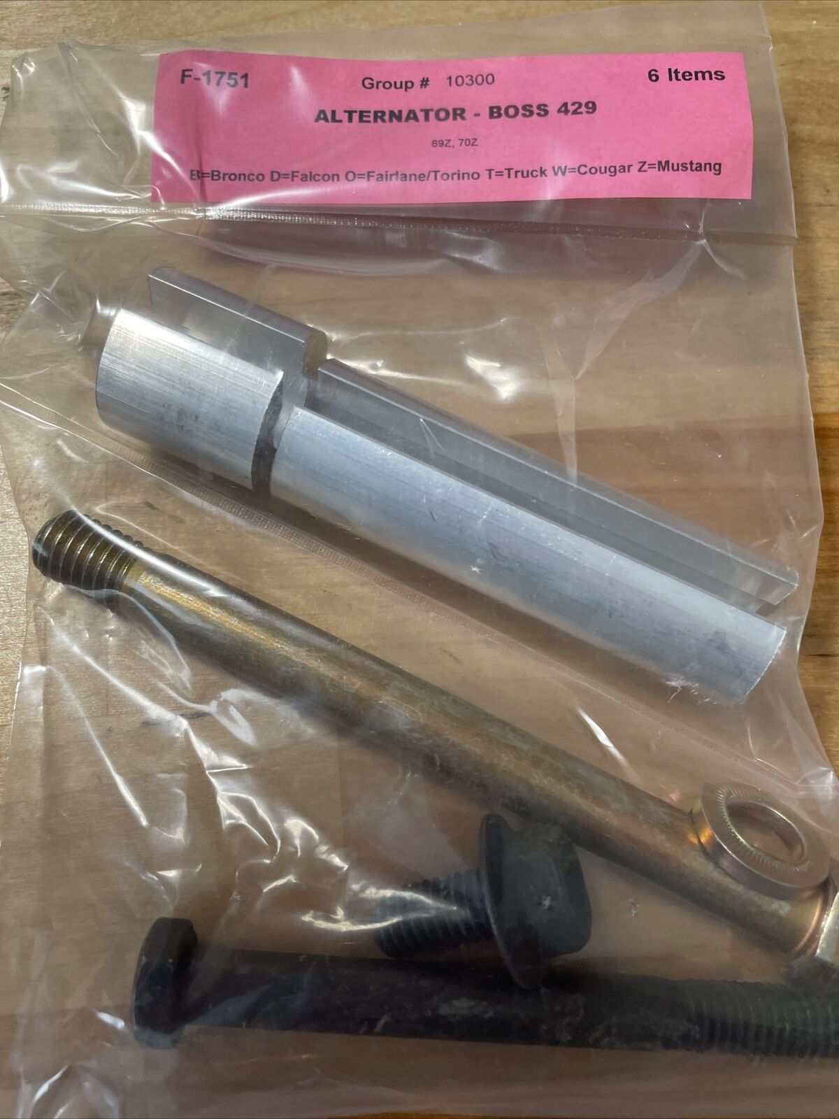 Boss 429 alternator bolts & spacers mounting kit NEW AMK Concours Correct