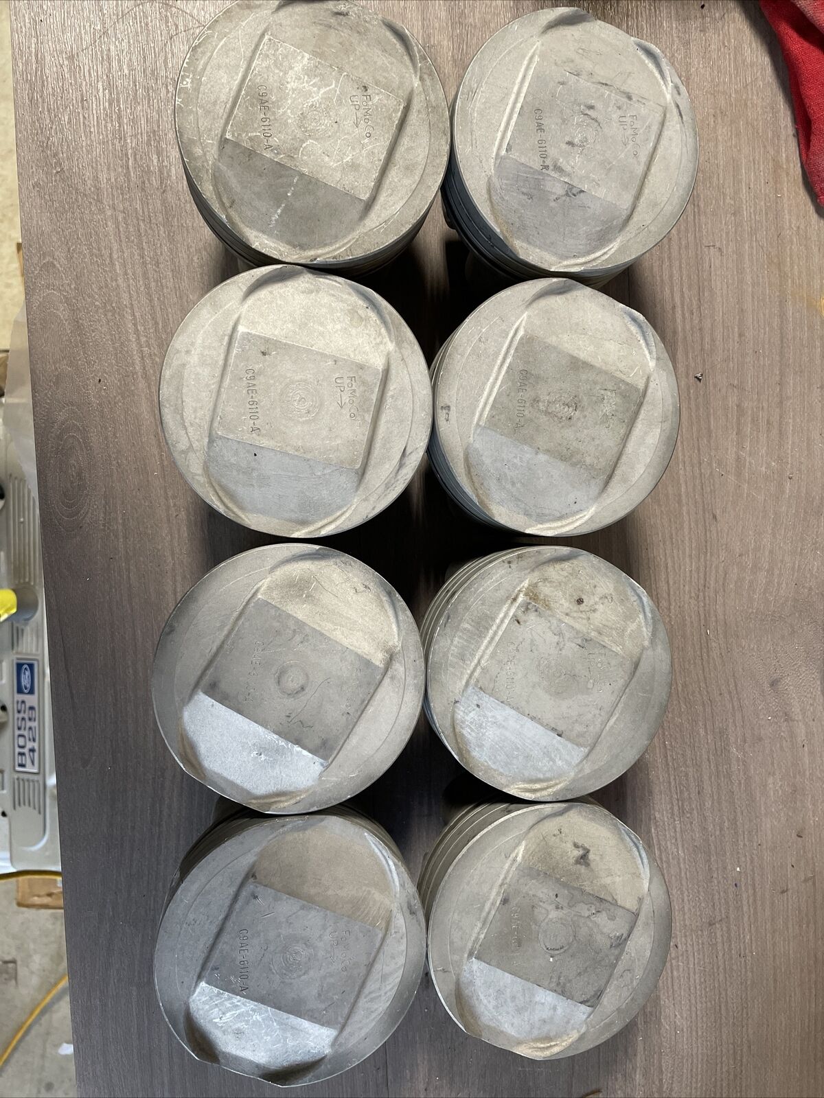 Ford Boss 429 Mustang 1969 820s TRW pistons C9AE6110A Factor