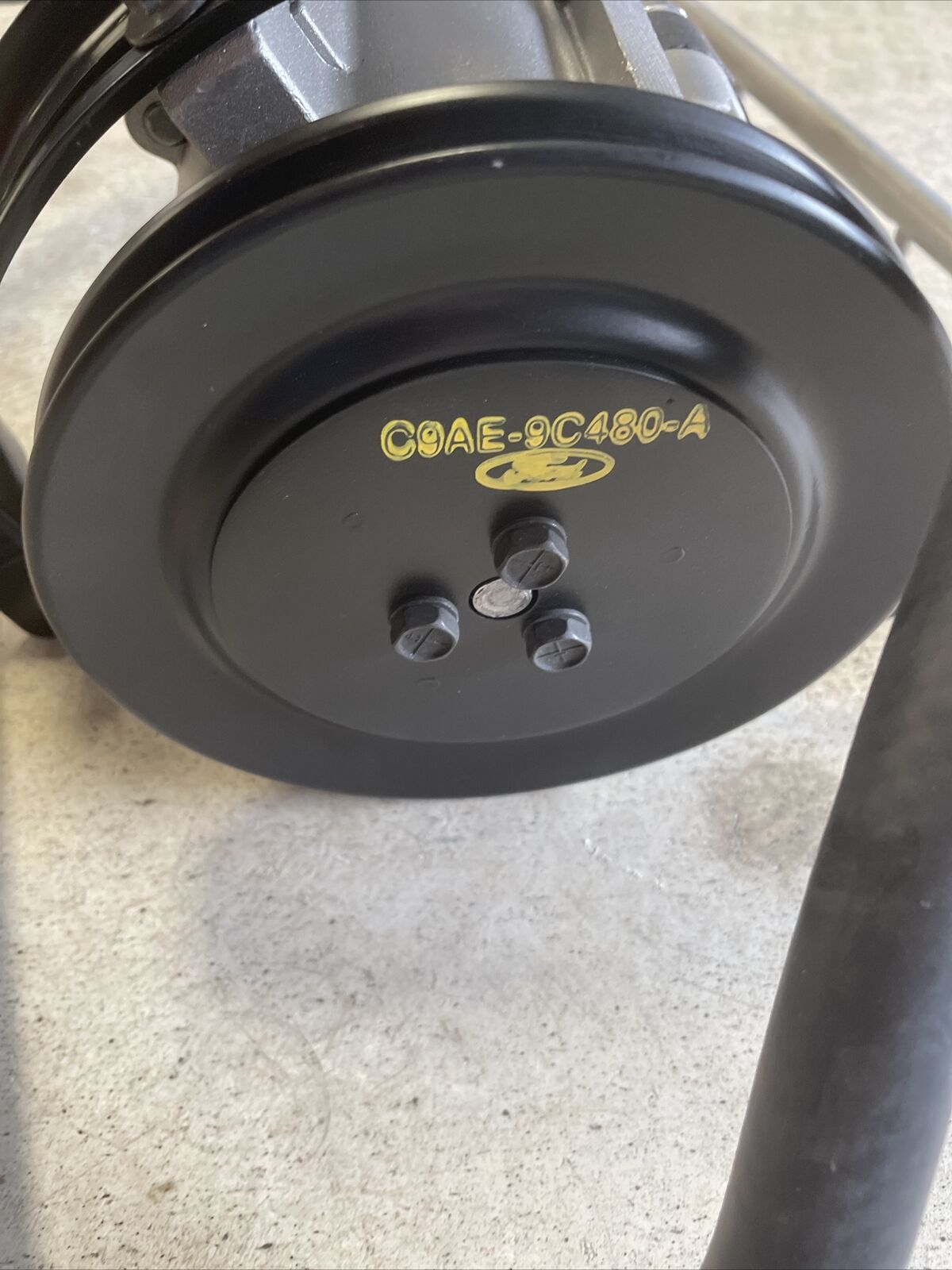 1969-1970 Boss 429 Mustang Smog Emission System Complete Pump, Hoses, Brackets