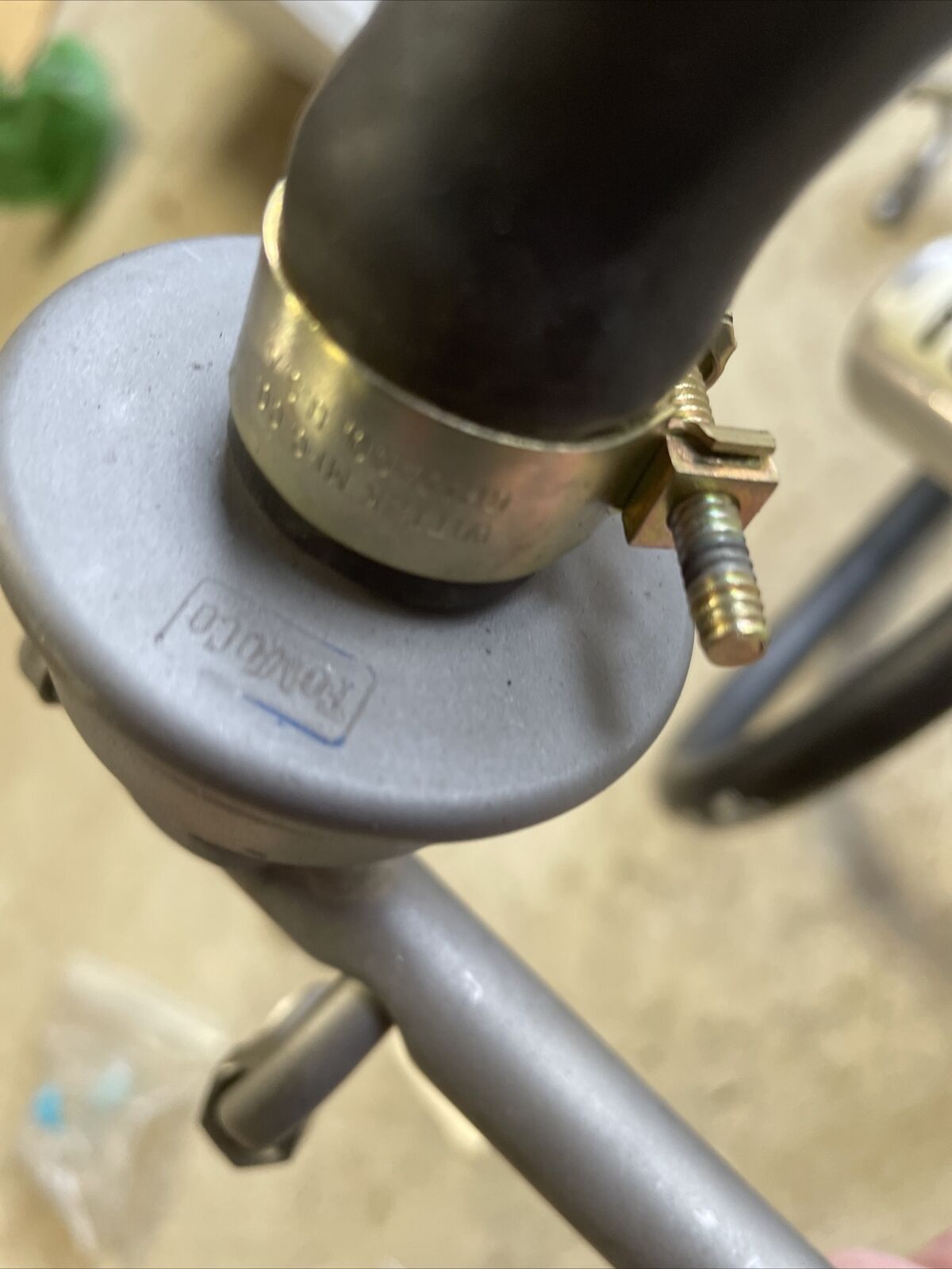 1969-1970 Boss 429 Mustang Smog Emission System Complete Pump, Hoses, Brackets